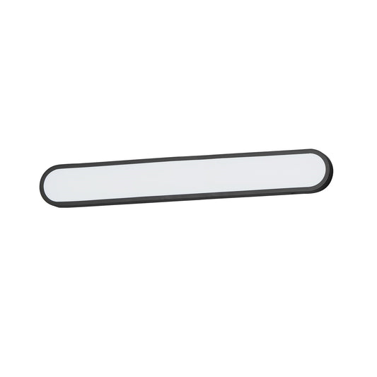ET2 Latitudes 36in 1-Light Bath Sconce | Modern Black and White Acrylic | Bathroom Vanity & Hallway | 5.75 x 36 in | Model E23464-BK
