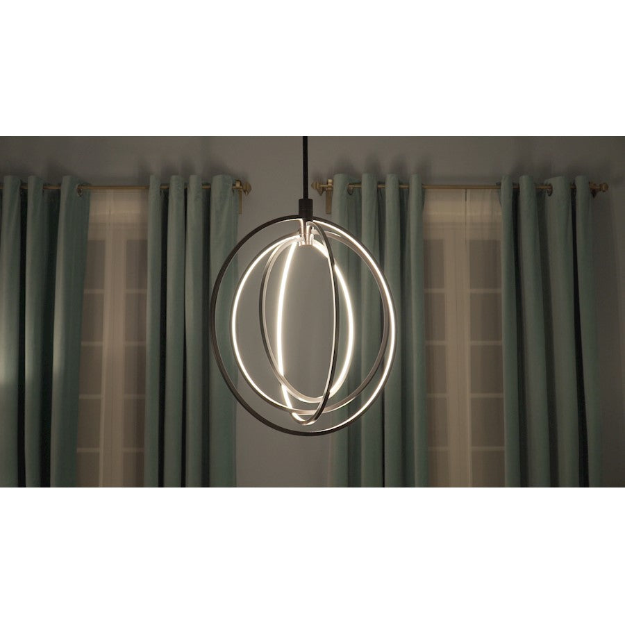ET2 Concentric LED Pendant, Bronze