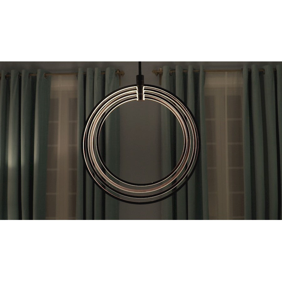 ET2 Concentric LED Pendant, Bronze