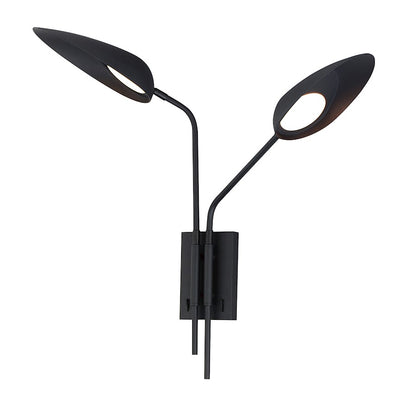 ET2 Lighting Marsh 2 Light LED Wall Sconce, Black