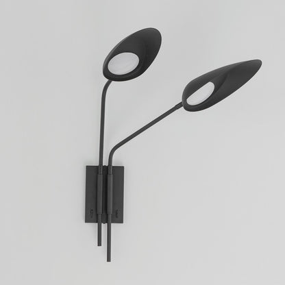 ET2 Lighting Marsh 2 Light LED Wall Sconce, Black