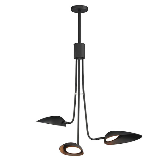 ET2 Lighting Marsh 3 Light LED Pendant, Black