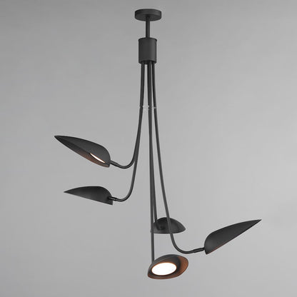 ET2 Lighting Marsh 5 Light LED Pendant, Black