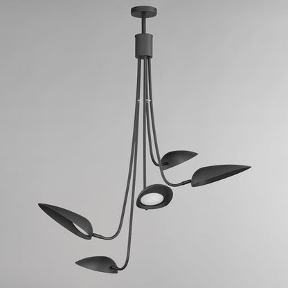 ET2 Lighting Marsh 5 Light LED Pendant, Black