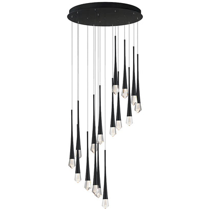ET2 Lighting Marsh 12 24V 3 Light Garden LED Light, Black