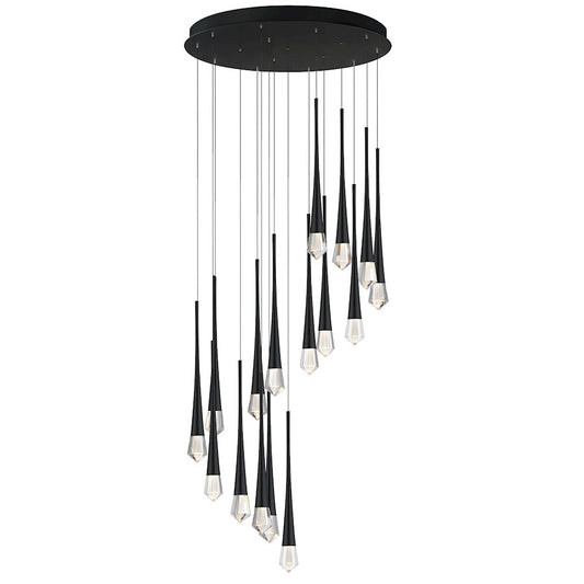 ET2 Lighting Marsh 12 24V 3 Light Garden LED Light, Black