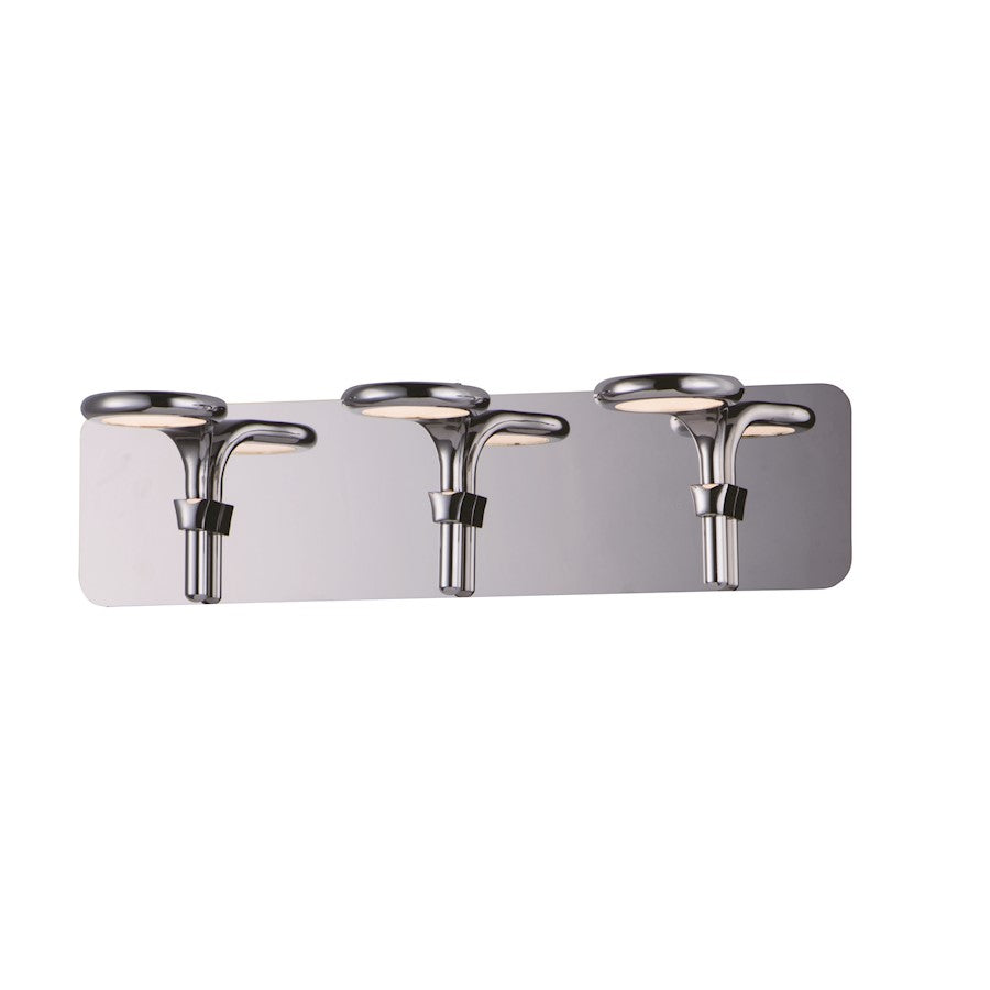 ET2 Lighting Cobra 3 Light Bath Vanity, Polished Chrome
