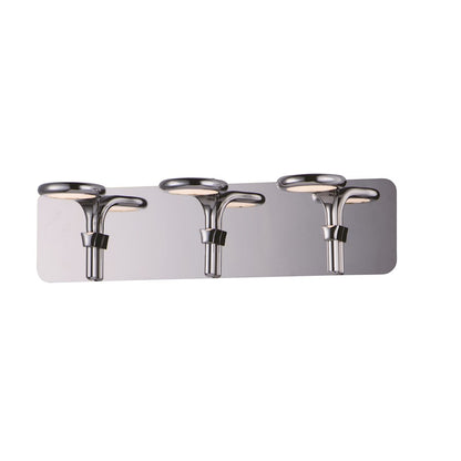 ET2 Lighting Cobra 3 Light Bath Vanity, Polished Chrome