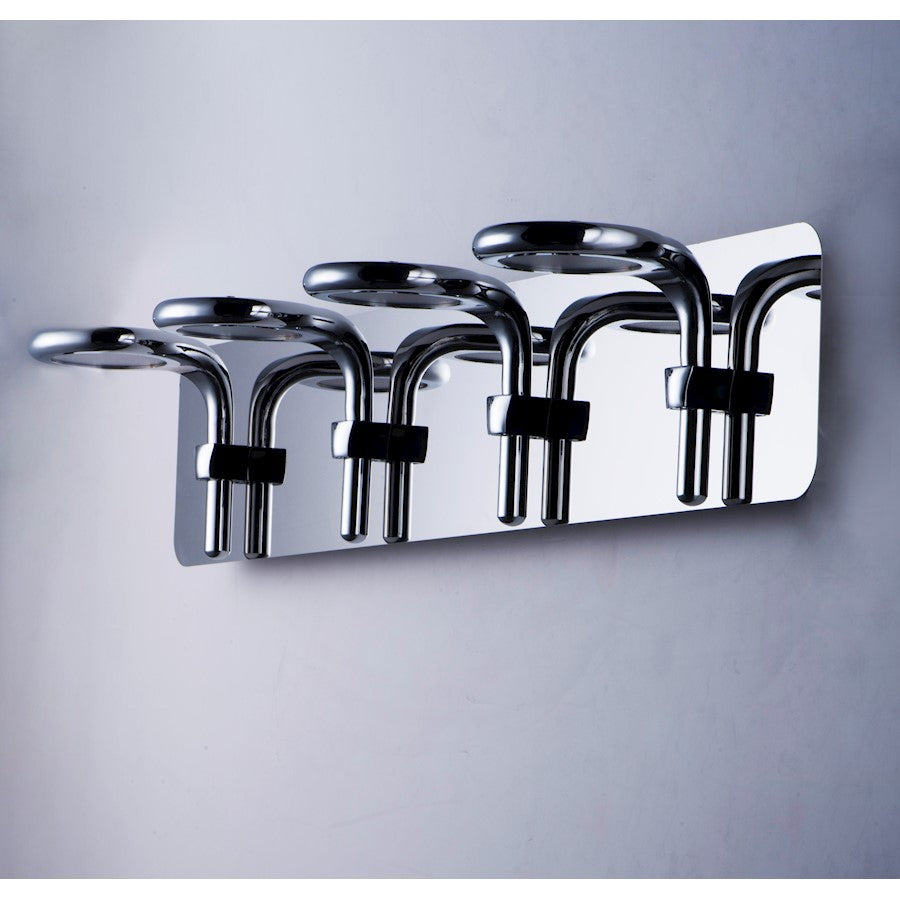 ET2 Lighting Cobra 4 Light Bath Vanity, Polished Chrome