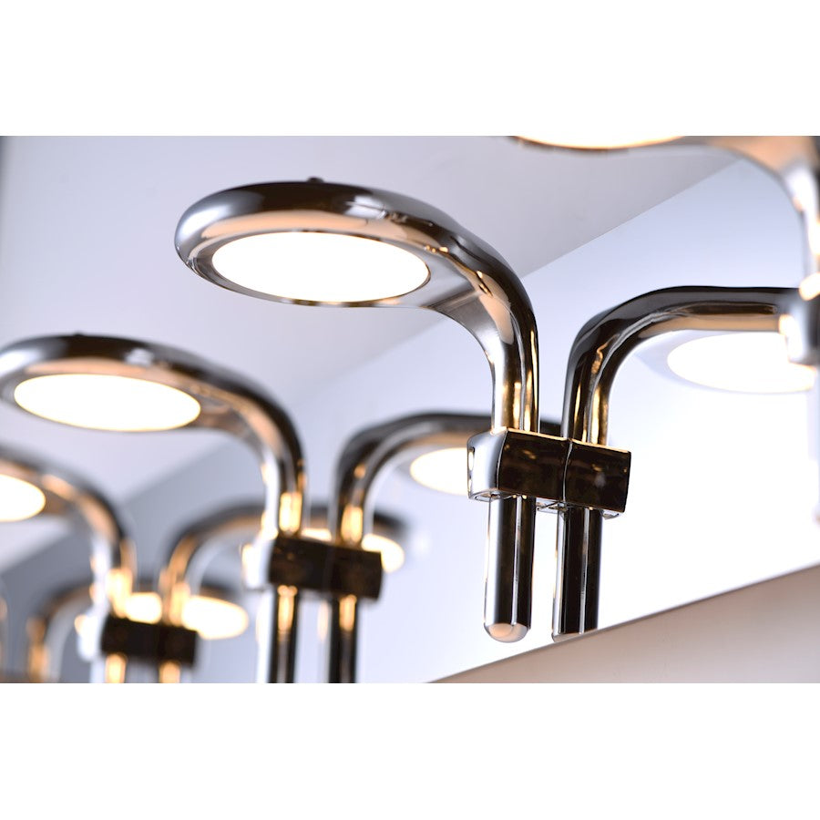ET2 Lighting Cobra 4 Light Bath Vanity, Polished Chrome