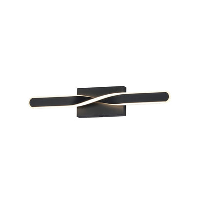 ET2 Lighting Pirouette 1 Light 24" LED Bath Vanity 5CCT, Black