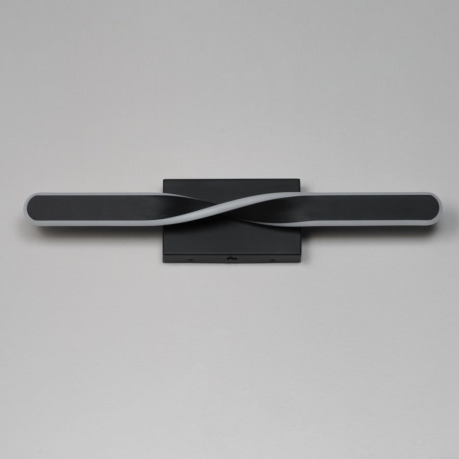 ET2 Lighting Pirouette 1 Light 24" LED Bath Vanity 5CCT, Black