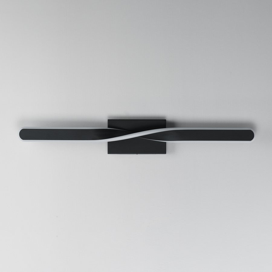 ET2 Lighting Pirouette 1 Light 32" LED Bath Vanity 5CCT, Black