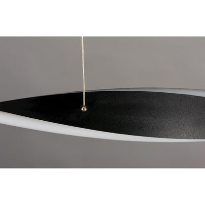 1 Light Small LED Linear Pendant, Black