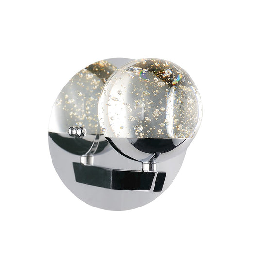 ET2 Lighting Orb II LED Wall Sconce, Polished Chrome