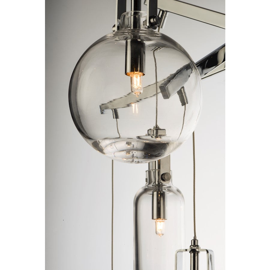 ET2 Lighting Kem 4-Light Pendant, Polished Chrome