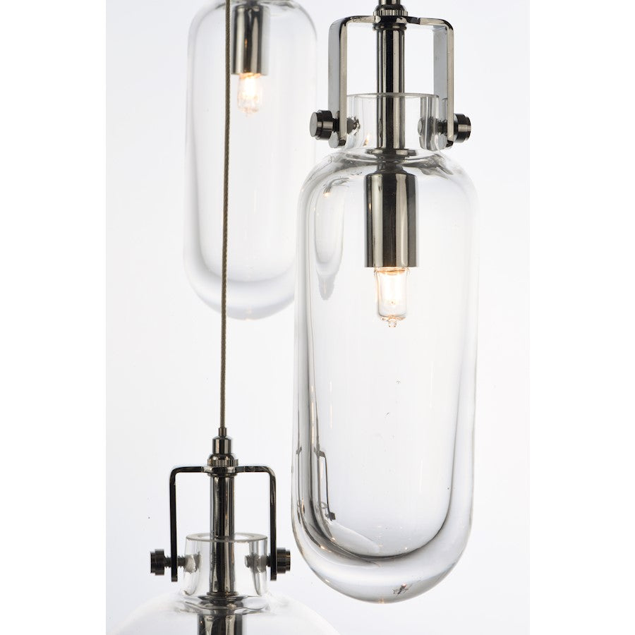 ET2 Lighting Kem 4-Light Pendant, Polished Chrome