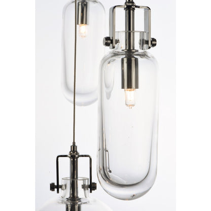 ET2 Lighting Kem 4-Light Pendant, Polished Chrome