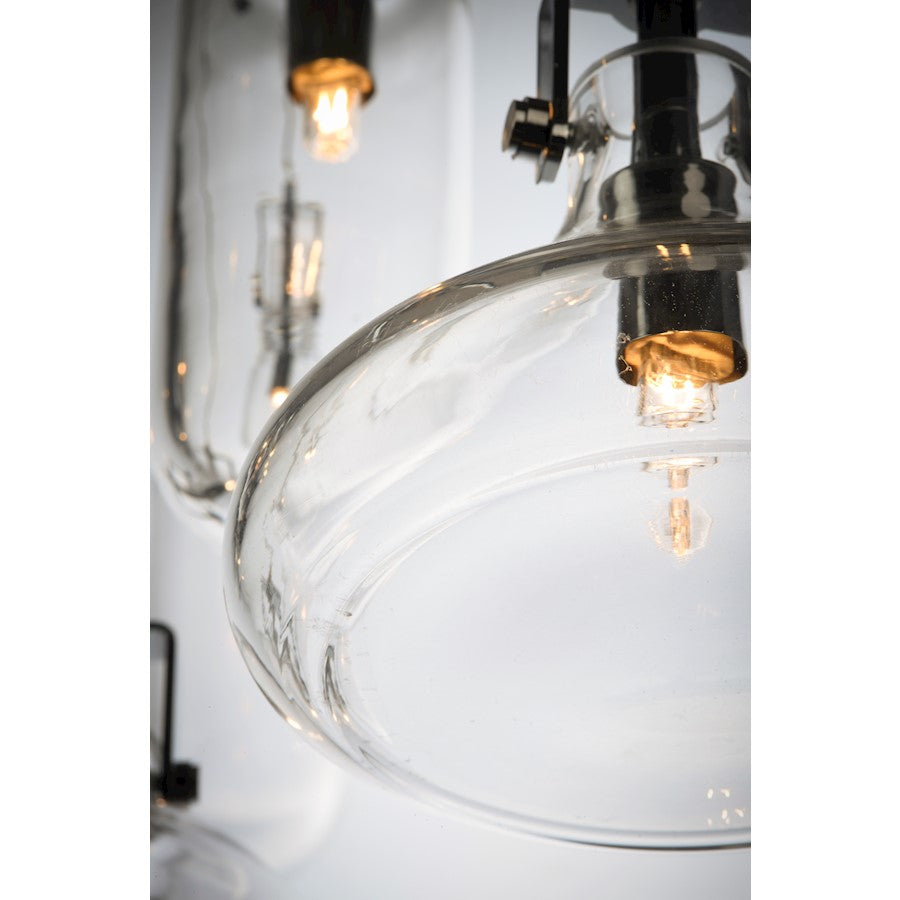 ET2 Lighting Kem 4-Light Pendant, Polished Chrome