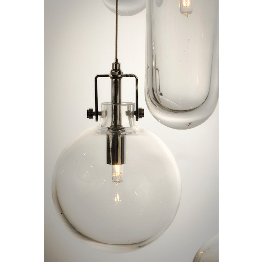ET2 Lighting Kem 4-Light Pendant, Polished Chrome