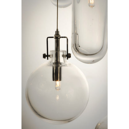 ET2 Lighting Kem 4-Light Pendant, Polished Chrome
