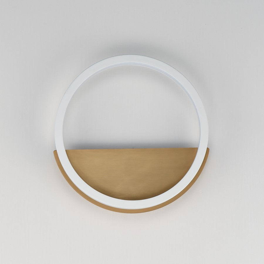 ET2 Lighting Hoopla 12 light LED Wall Sconce, White/Gold