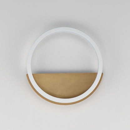 ET2 Lighting Hoopla 12 light LED Wall Sconce, White/Gold