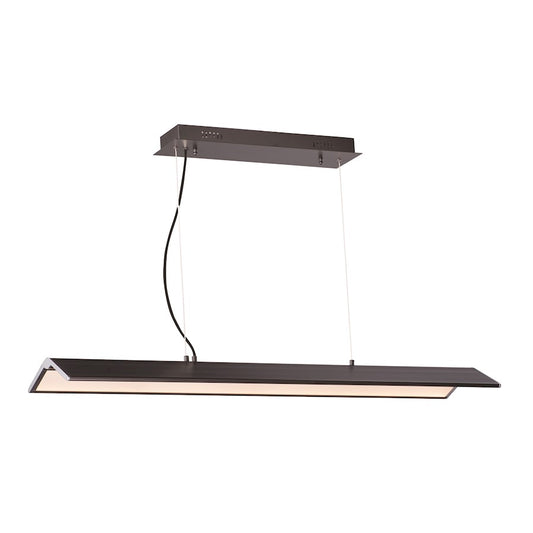 ET2 Lighting Glider Pendant, 48W, Black/Polished Chrome