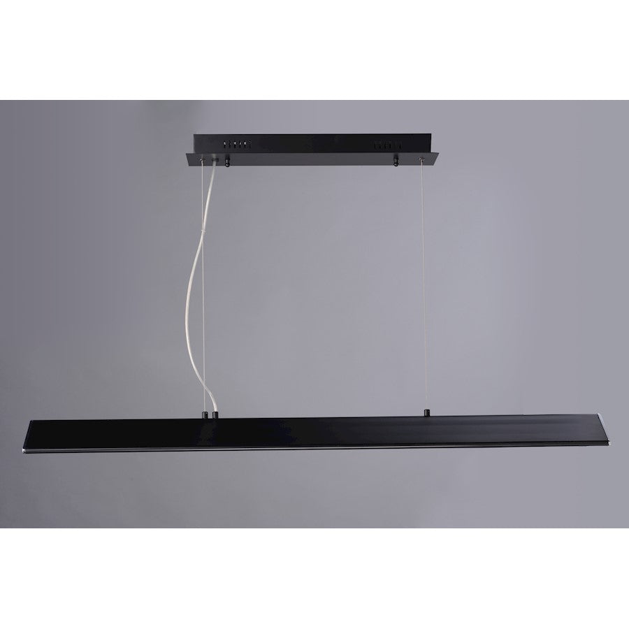 ET2 Lighting Glider Pendant, 48W, Black/Polished Chrome