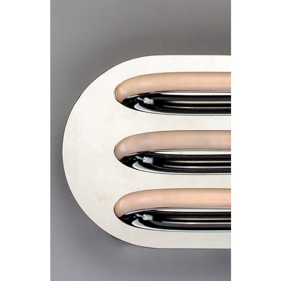3 Light Bathroom Vanity Light, Polished Chrome