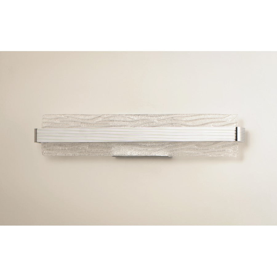 ET2 Lighting Ripple LED 1-Light 24" Bath Vanity in Polished Chrome
