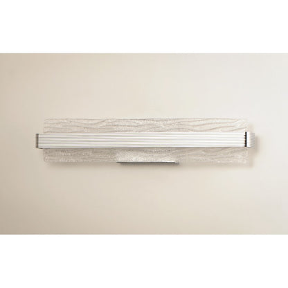 ET2 Lighting Ripple LED 1-Light 24" Bath Vanity in Polished Chrome