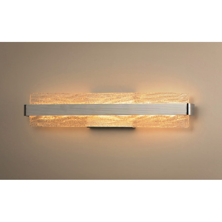 ET2 Lighting Ripple LED 1-Light 24" Bath Vanity in Polished Chrome