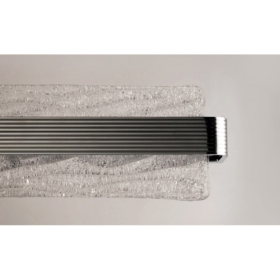 ET2 Lighting Ripple LED 1-Light 30" Bath Vanity in Polished Chrome