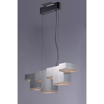 LED 7 Light Pendant, Chrome