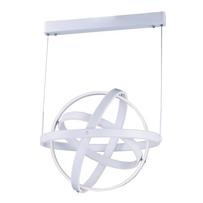 ET2 Lighting Gyro 8 Light 26" LED Pendant, Matte White
