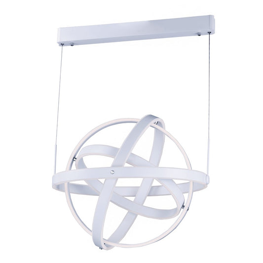 ET2 Lighting Gyro 8 Light 26" LED Pendant, Matte White