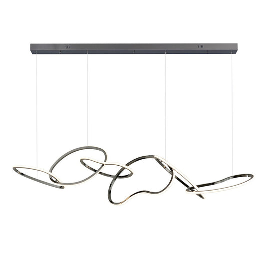 ET2 Lighting Gyro 8 Light 32" LED Pendant, Matte White