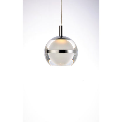 ET2 Lighting Swank 3-Light Pendant, Polished Chrome