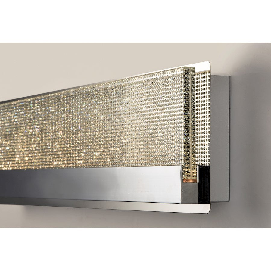 ET2 Lighting Sparkler-Bath Vanity, 31W, Polished Chrome
