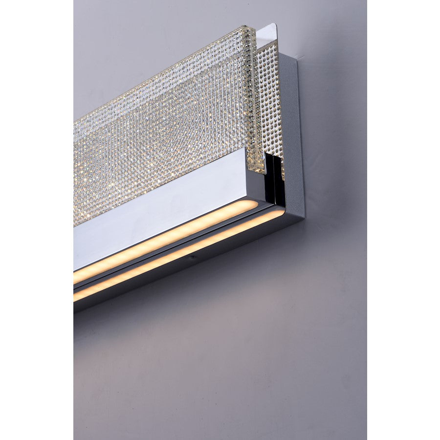 ET2 Lighting Sparkler-Bath Vanity, 31W, Polished Chrome