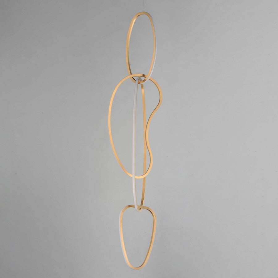 ET2 Lighting Unity Vertical 4 Light LED Pendant, Champagne