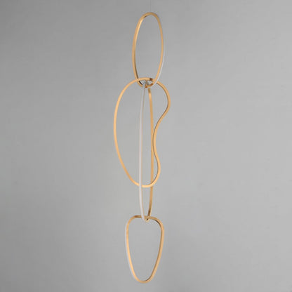 ET2 Lighting Unity Vertical 4 Light LED Pendant, Champagne