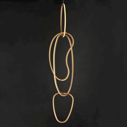ET2 Lighting Unity Vertical 4 Light LED Pendant, Champagne