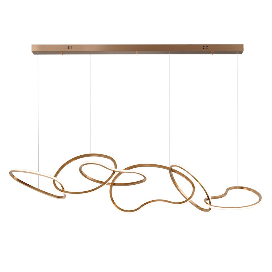 ET2 Lighting Unity 6 Light LED Pendant, Champagne