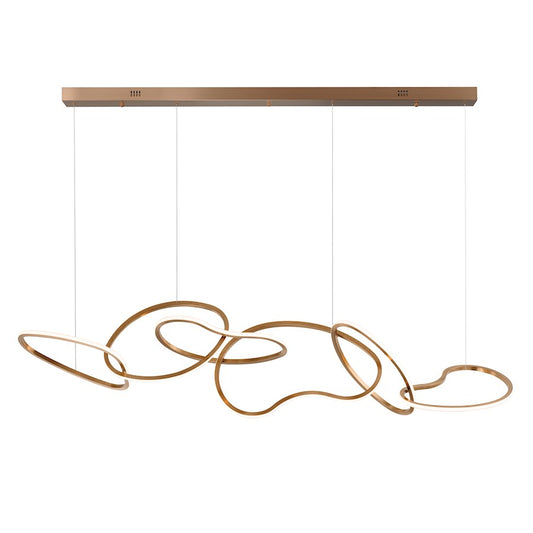 ET2 Lighting Unity 6 Light LED Pendant, Champagne
