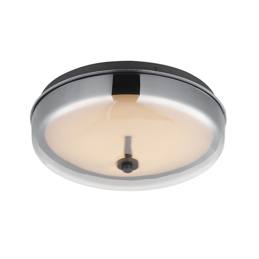 ET2 Lighting Voto LED Flush Mount, Gunmetal/Graduating Smoke - E24660-138GM