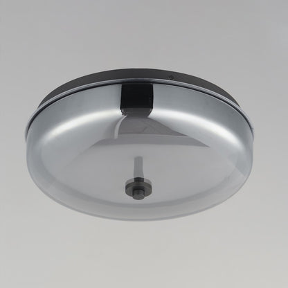 ET2 Lighting Voto LED Flush Mount, Gunmetal/Graduating Smoke