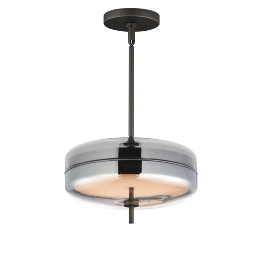 ET2 Lighting Voto 2-Light LED Pendant, Gunmetal/Smoke - E24662-138GM