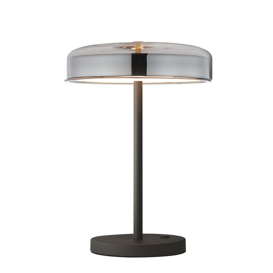 ET2 Lighting Voto LED Table Lamp, Gunmetal/Smoke